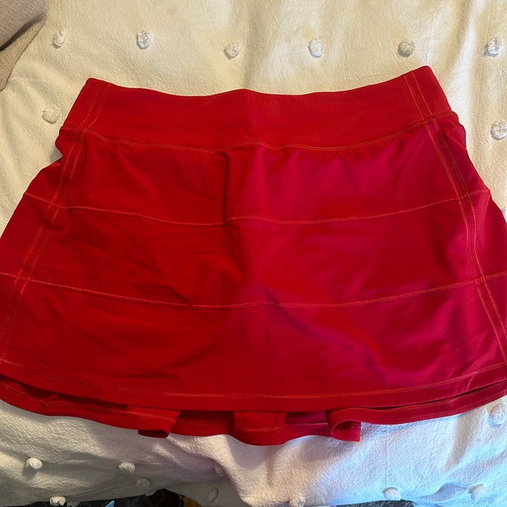 Red Tall Lululemon skirt!